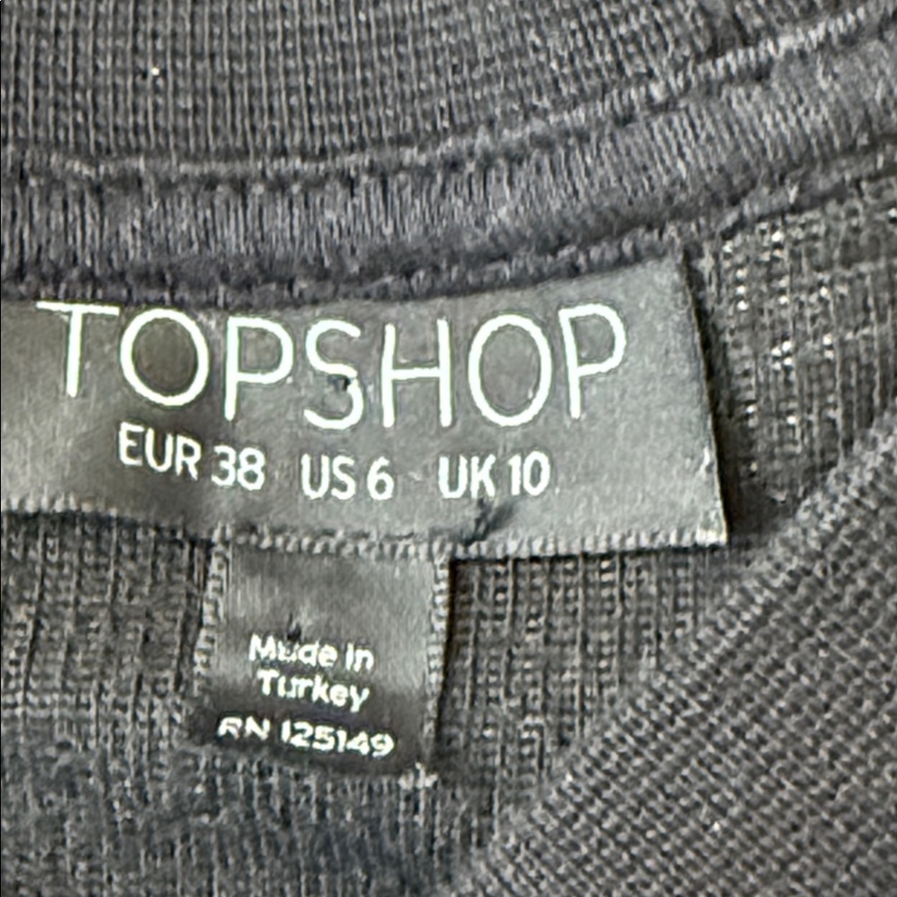 Topshop Black and Brown Striped Maxi Dress - Picture 2 of 4